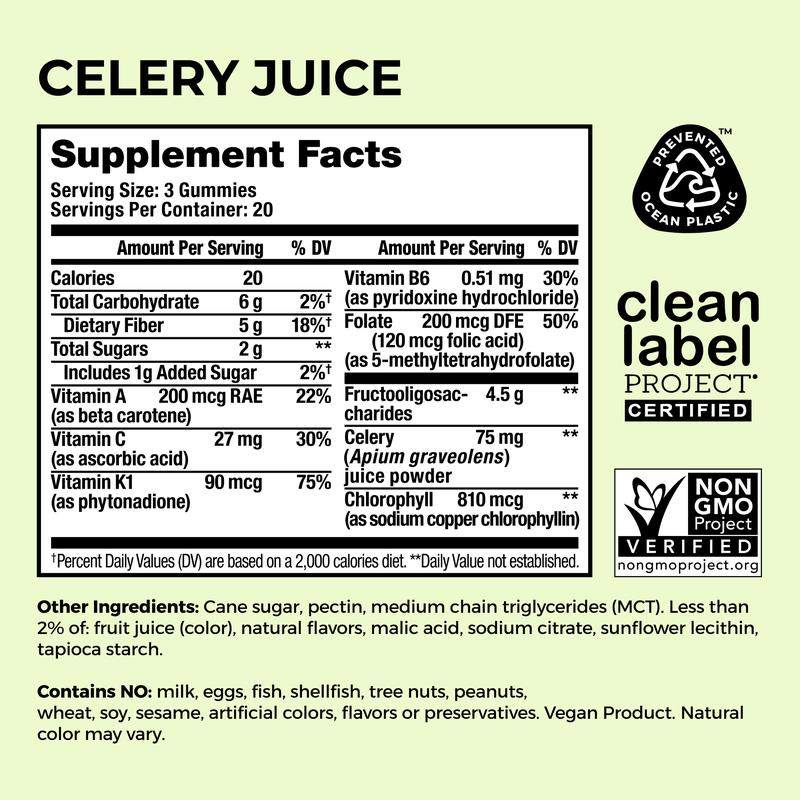 FEELBETTR Celery Juice Fiber Gummies