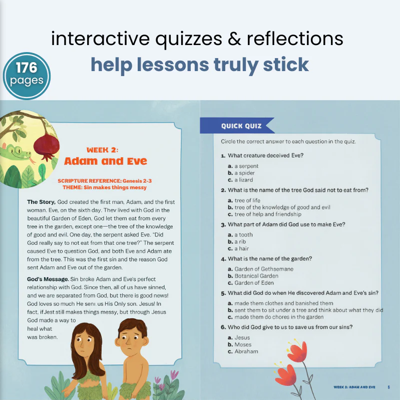 Bible Study Workbook for Kids